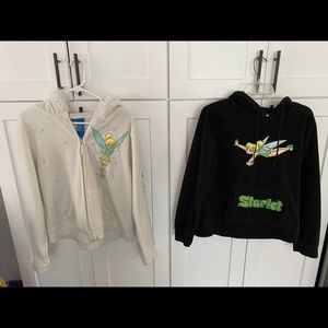 Lot of Vintage Disney Tinkerbell Hoodie sweatshirt size L